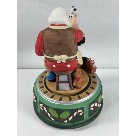 1993 MICKEY Christmas Musical SANTA HELPING HAND IN SANTA'S WORKSHOP Tested Work - Picture 3 of 6
